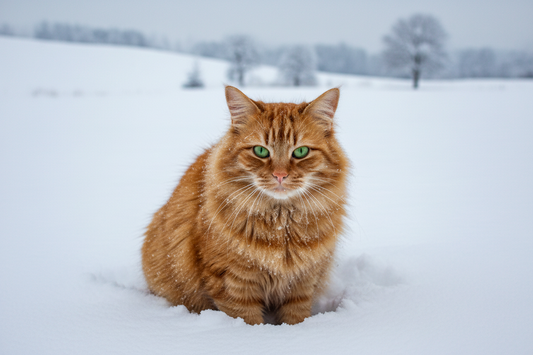 Die Katze im Winter und das leidige Streusalz I Futterfinder.com