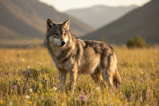 Wolf in der Natur
