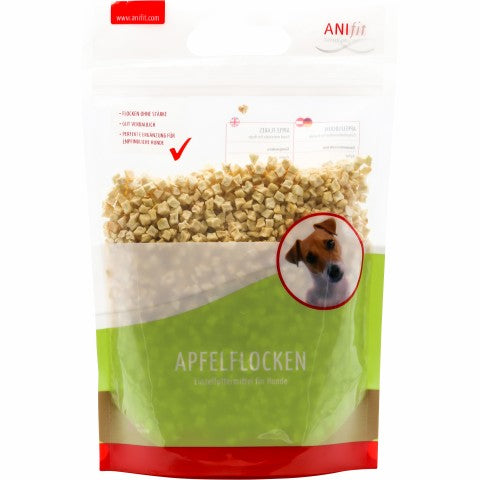 Apfelflocken für Hunde, stärkefreies Ergänzungsfutter