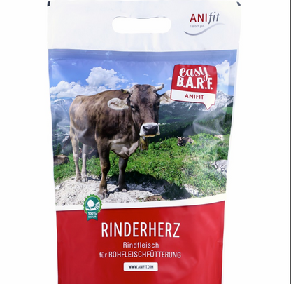 Biologisch Artgerechtes Rohes Futter Rinderherzen