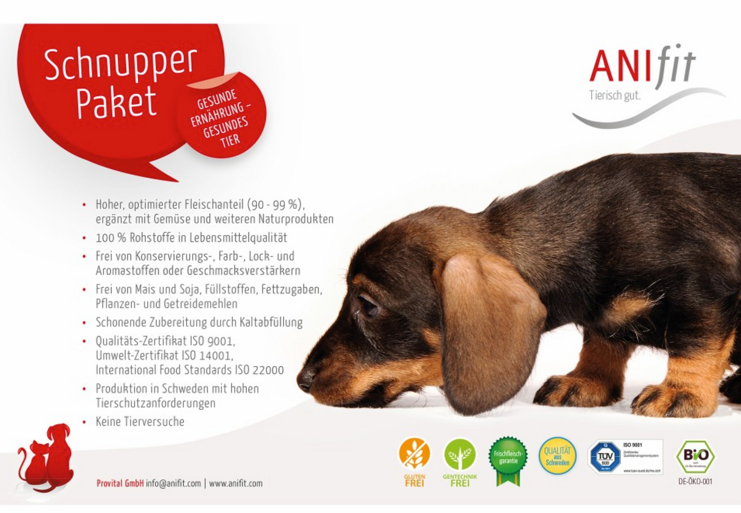 Hoher Fleischanteil, keine Konservierungsstoffe