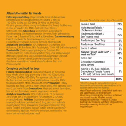 ANIfit Hundefutter I Nassfutter I Lamm Geflügel Reis