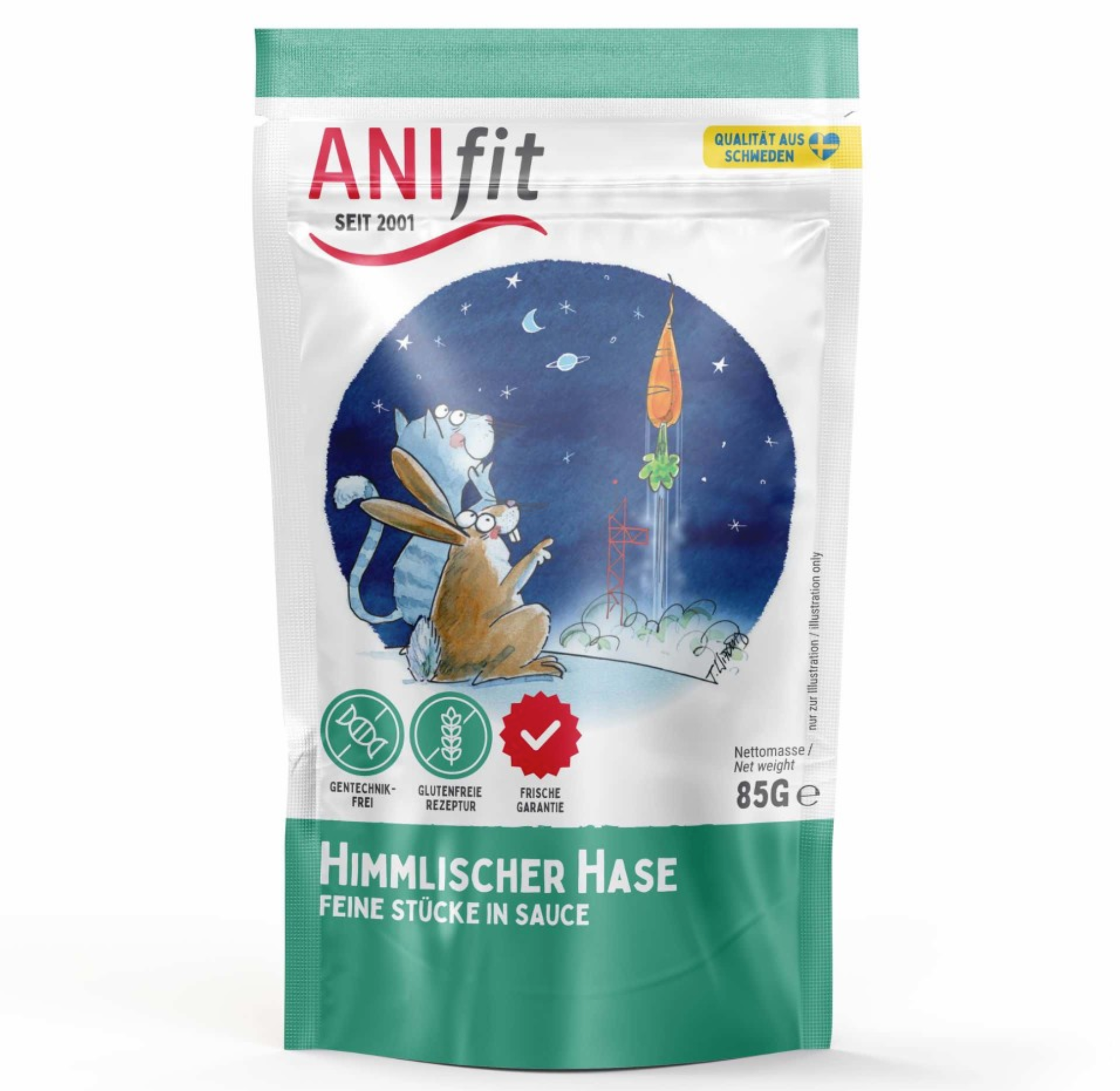 Naturbelassenes Katzenfutter, Hase 