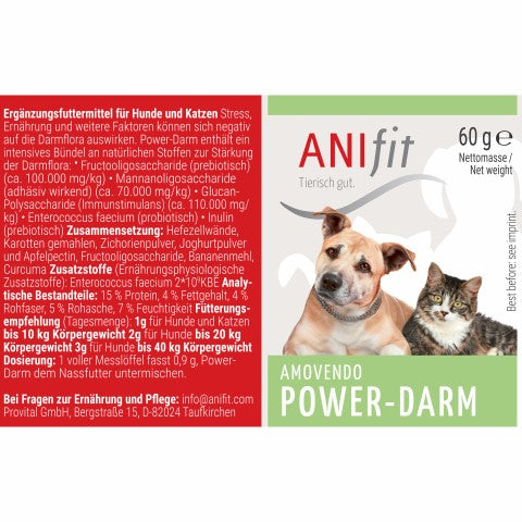 Power Darm für den Hund I Nahrungsergänzungsmittel von ANIfit