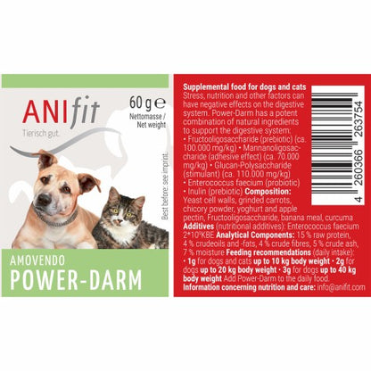 Power Darm für den Hund I Nahrungsergänzungsmittel von ANIfit